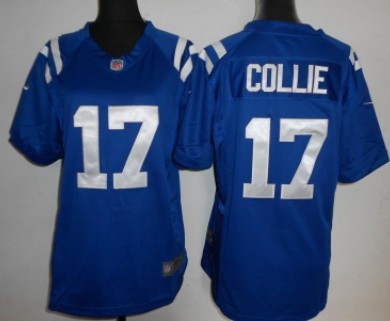 Nike Women's Team Jersey Indianapolis Colts 17 Austin Collie Blue